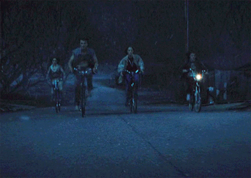 Stranger Things Bike Riding Adventure GIF