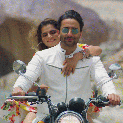 Bike Riding Couple Ride Mamta Sharma GIF