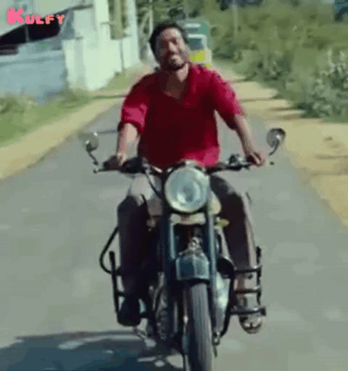 Bike Riding Dhanush Indian Actor GIF