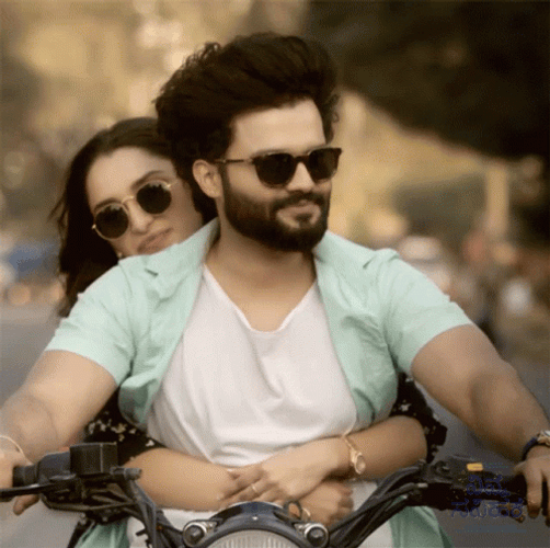 Bike Riding Suraj Gowda Indian Actor GIF
