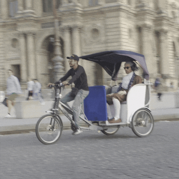 Biking Pedicab City Tour GIF