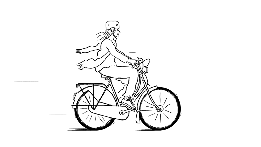 Biking Sketch In Motion GIF