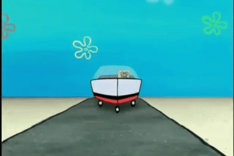 Bikini Bottom Crazy Driving GIF