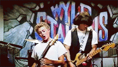 Bill And Ted Band Playing Guitar GIF
