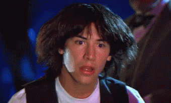 Bill And Ted Keanu Reeves Confused GIF