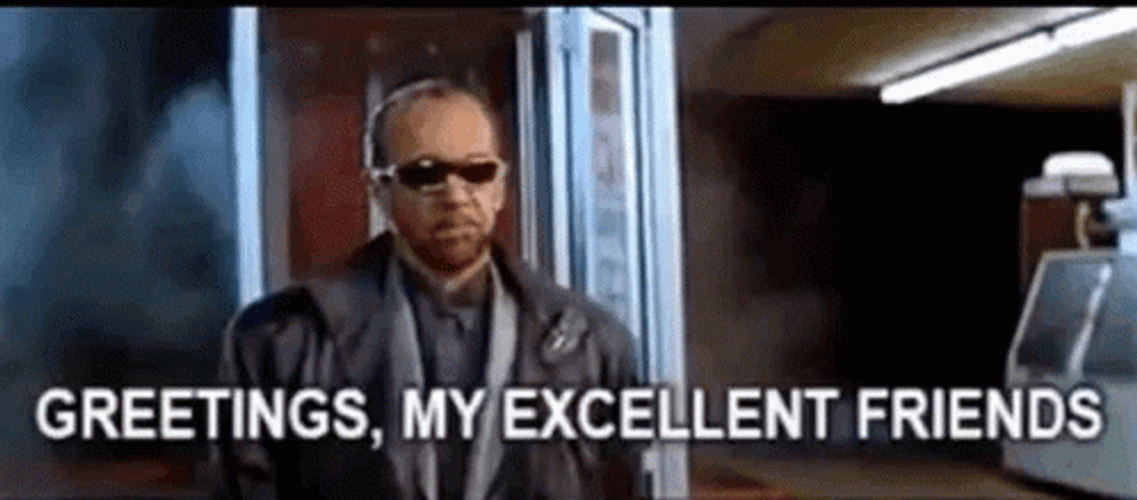 Bill And Ted Greetings My Excellent Friends GIF
