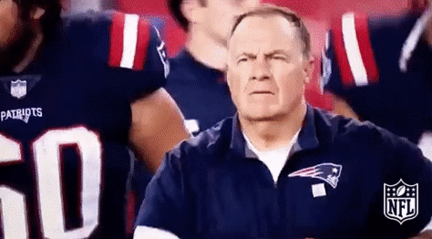 Bill Belichick Air Punch After Win GIF