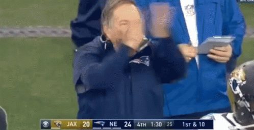 Bill Belichick Cheering Applause GIF