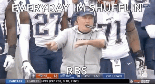 Bill Belichick Everyday Im Shufflin GIF