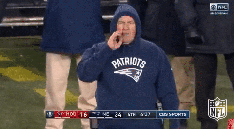Bill Belichick No Need Timeout GIF