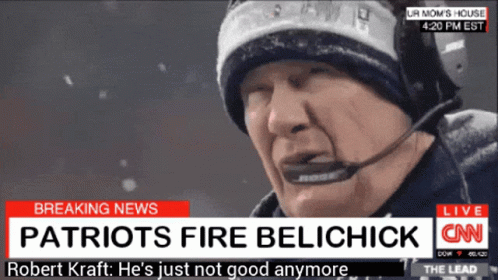 Bill Belichick Patriots Fire Belichick GIF