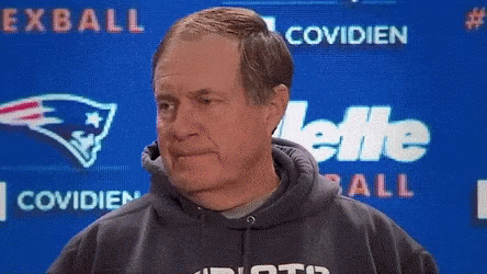 Bill Belichick Shaking Head No GIF