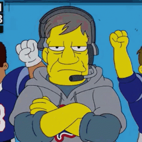 Bill Belichick Simpsons Hoodie GIF
