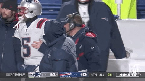Bill Belichick Was Happy To His Team GIF
