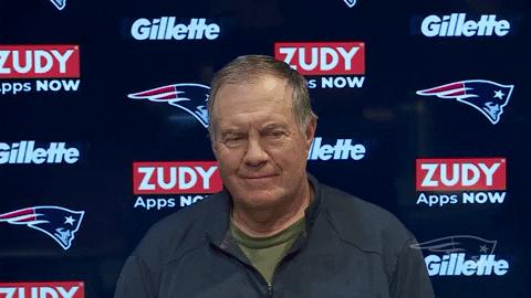 Bill Belichick Wink To Reporters GIF