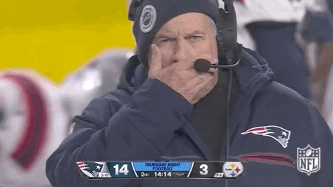 Bill Belichick Wiped His Mouth GIF