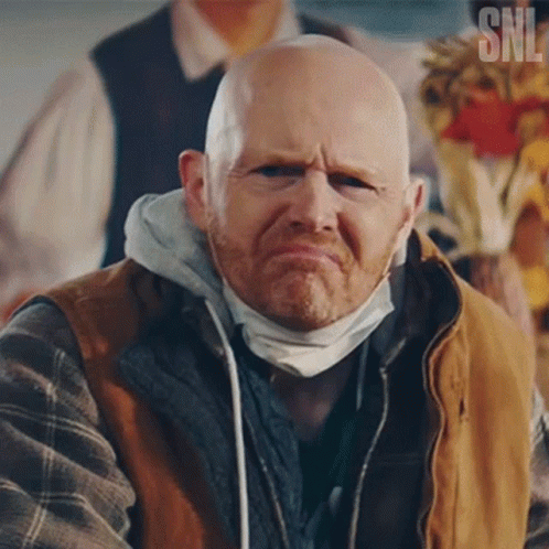 Bill Burr Shaking Head Nope Dont Like That GIF