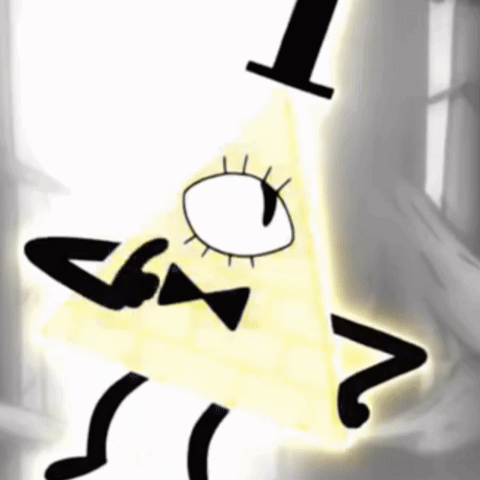Bill Cipher From Gravity Falls Falling Down GIF