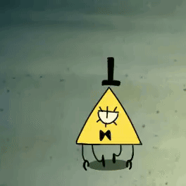 Bill Cipher From Gravity Falls With Top Hat GIF