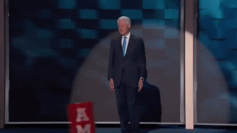 Bill Clinton Election Champagne GIF