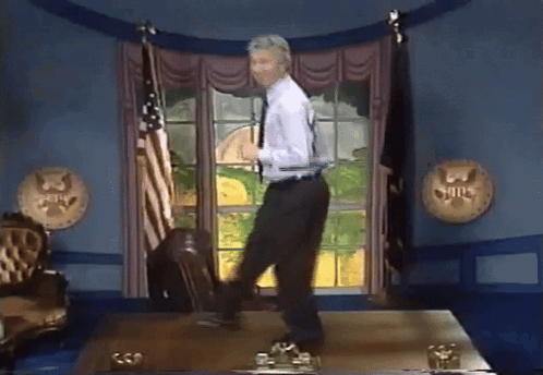 Bill Clinton Funny Dance GIF