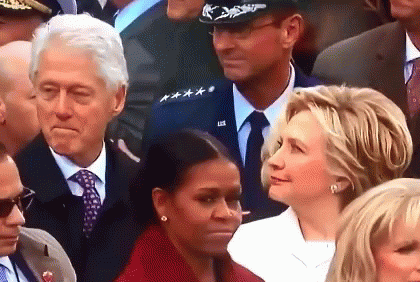 Bill Clinton Grim Smile GIF