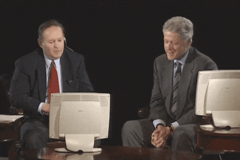 Bill Clinton Laughing Hilarious GIF
