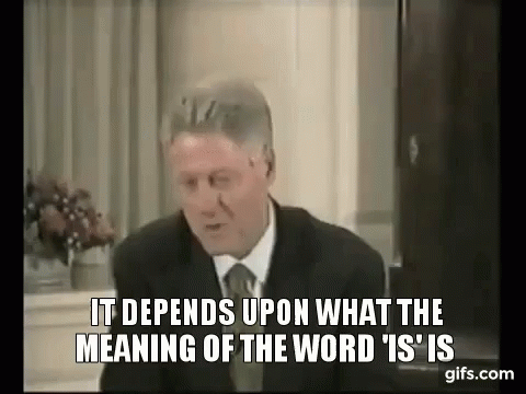 Bill Clinton Talking It Depends GIF