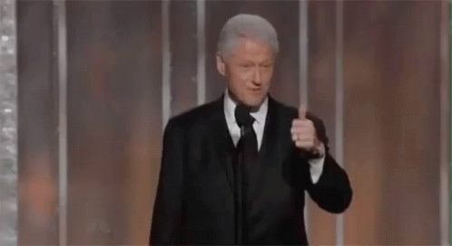 Bill Clinton Thumbs Up GIF