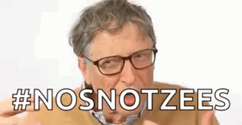 Bill Gates in Glasses Making Funny Face