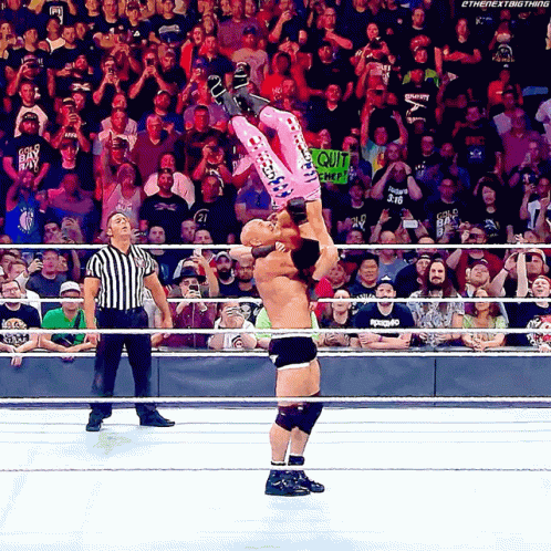 Bill Goldberg Jackhammer Dolph Ziggler GIF