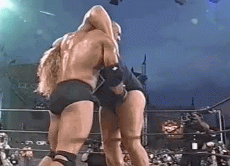 Bill Goldberg Jackhammer Kevin Nash GIF