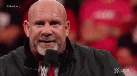 Bill Goldberg Mic Drop Walk Out GIF