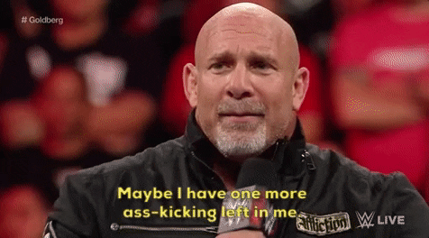 Bill Goldberg Mocking On Tv GIF