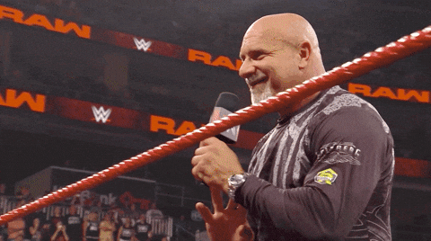 Bill Goldberg Ridicules Youre Next GIF