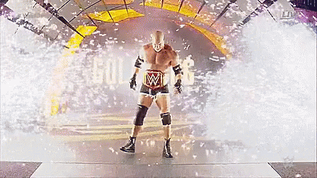 Bill Goldberg Thunderous Entrance GIF