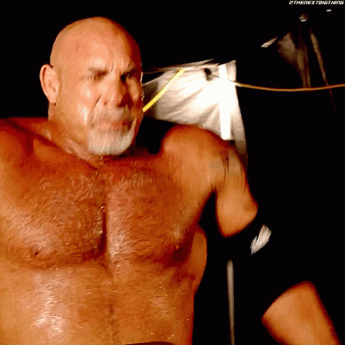 Bill Goldberg Top Of Lungs Scream GIF