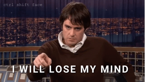 Bill Hader Losing My Mind GIF