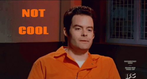 Bill Hader Not Cool GIF