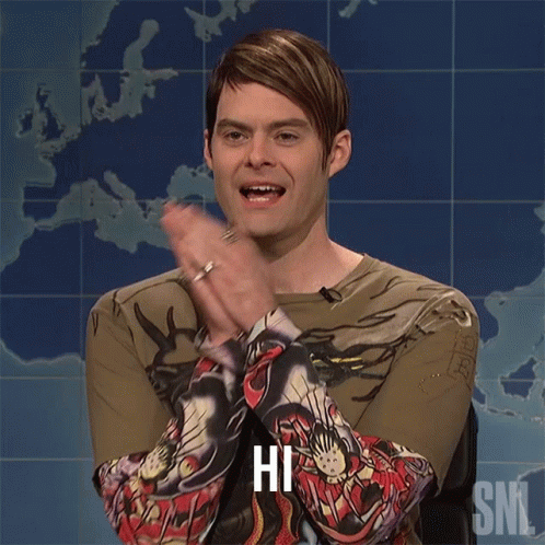 Bill Hader Says Hi GIF