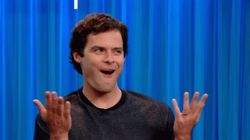 Bill Hader Wow Reaction GIF
