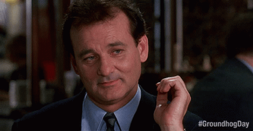 Bill Murray Agreeing Groundhog Day Film Clip GIF