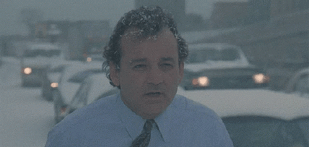 Bill Murray Asking What Blizzard Groundhog Day GIF
