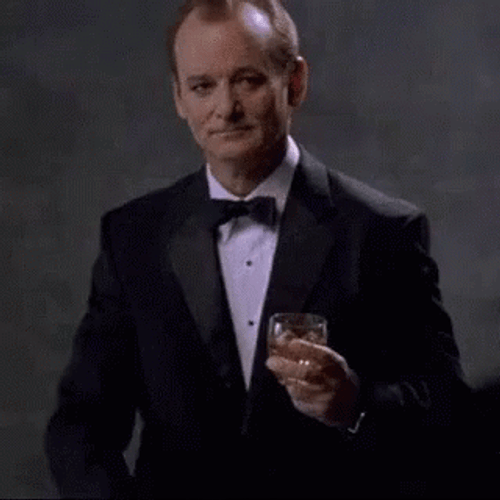 Bill Murray Black Suit You're Welcome GIF