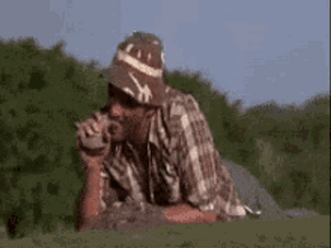 Bill Murray Caddyshack Attacking A Hole Animal GIF