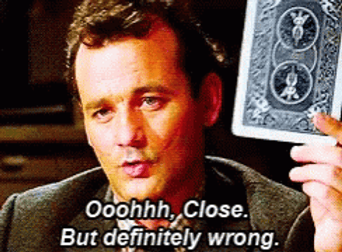 Bill Murray Holding Up Playing Card GIF