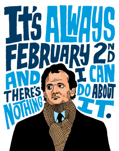 Bill Murray Its Always February 2nd GIF