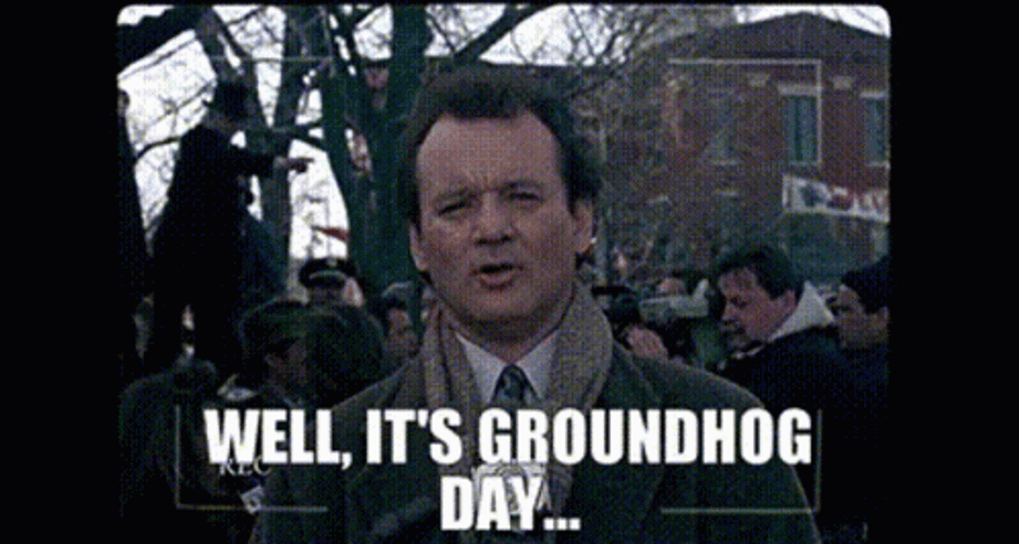 Bill Murray Well It's Groundhog Day GIF