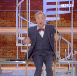 Bill Nye On A Swing Set GIF