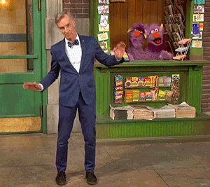 Bill Nye Sesame Street Dance GIF